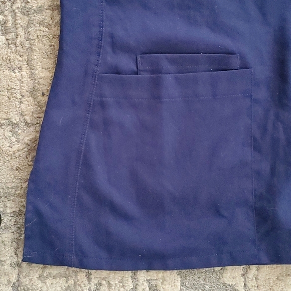 Grey's Anatomy SM Petite Indigo Blue  Scrub Set - Picture 8 of 15